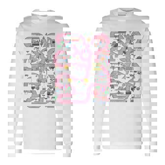 Alfombra De Juego Para Coche Pista De Carreras En La Parte Posterior Lindo Día Del Padre Camiseta de manga larga - Regaloses