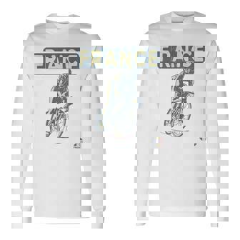 Amour Et Humour Cyclisme France Vintage On Road Cycling -Adults Kids Yellow Small Short Sleeve Crew Neck T-Shirt Long Sleeve T-Shirt | Mazezy