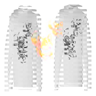 Astronaute Dogpace Galaxie Drôle Mignon T-shirt à manches longues - Cadeauxyz