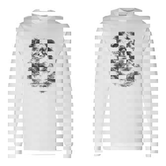 Australian Shepherd Dog Aussie Nature Memorial Idea Long Sleeve T-Shirt - Monsterry