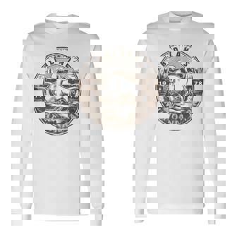 Badlands National Park Vintage Hiking Camping Long Sleeve T-Shirt | Mazezy