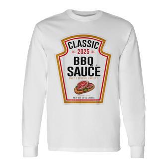 Bbq Sauce Condiment Diy Halloween Costume Matching Group Long Sleeve T-Shirt - Thegiftio UK