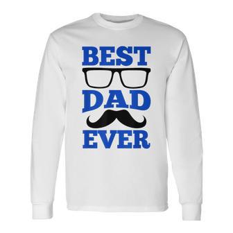 Best Dad Ever Fête Des Pères Papa Papa Papa T-shirt à manches longues - Cadeauxyz