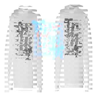 Bookish Red White And Blue Patriotic Read 4Th Of July Long Sleeve T-Shirt | Seseable CA