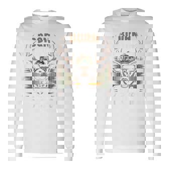 Camo Deer Hunting Boy Youth Born Hunt Forced Go School Long Sleeve T-Shirt - Monsterry