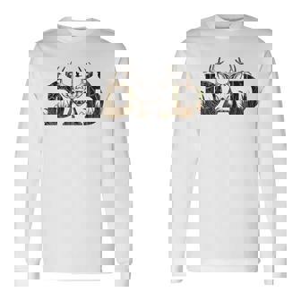 Camo Deer Hunting Dad Hunting Dad Apparel Long Sleeve T-Shirt - Monsterry