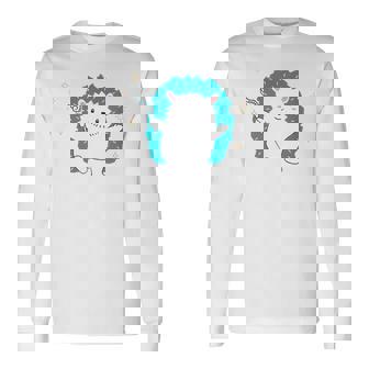 Cet Article Dispose D'une Illustration De La Fée Du Hérisson Bleu Minamiru Portant Le Bonheur Avec Un Tact Magique T-shirt à manches longues - Cadeauxyz