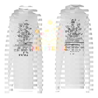 Chapter 11 Years Old 11Th Birthday Wildflower Book Lover Long Sleeve T-Shirt | Seseable CA