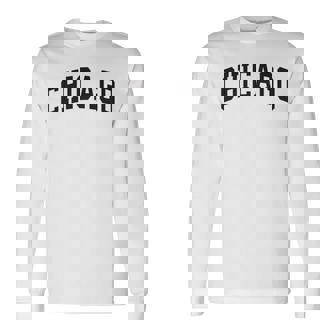 Chicago Throwback Print Classic Long Sleeve T-Shirt - Monsterry