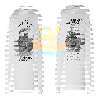 Christian Faith Noah's Ark Sunday School Student Teacher Long Sleeve T-Shirt | Mazezy