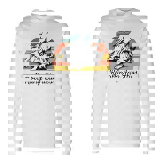 Chubby French Bulldog Rolling Fatties Vintage Long Sleeve T-Shirt | Seseable UK