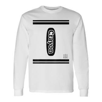 Crayon Orange Group Costume Long Sleeve T-Shirt - Thegiftio UK