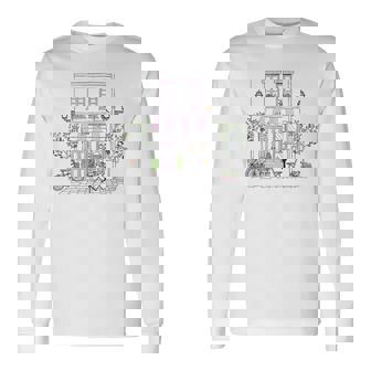 Cute French Paris Boulangerie Graphic Drawing Souvenir Long Sleeve T-Shirt - Thegiftio