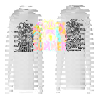 Cute Hello Summer Gnomes Beach Gnomes Long Sleeve T-Shirt - Thegiftio