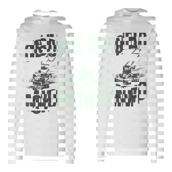 Dad Lawn Mowing One Bad Mowfo Mower Dad Gardening Long Sleeve T-Shirt - Thegiftio