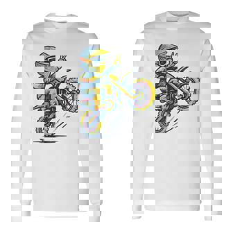 Dirt Bike Motocross Enduro Racing Teens Boys Toddlers Long Sleeve T-Shirt | Mazezy