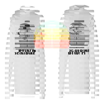 Disc Golf Shirts Men Best Dad By Par Flying Disc Golf Long Sleeve T-Shirt | Mazezy