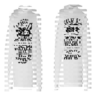 Dogs And Volleyball Volleyball Long Sleeve T-Shirt | Mazezy