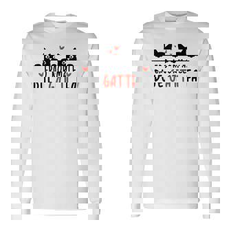 Donna Maglia Gatto Divertente Ero Normale Due Gatti Fa Maglietta a maniche lunghe - Novitaregali