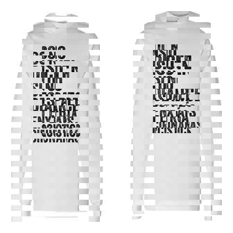 Dos No Discuteni Uno Desaparece Cita Divertida De Humor Camiseta de manga larga - Regaloses