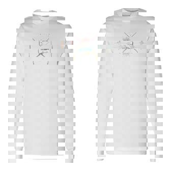 Dowsing Heartbeat Retro ECG EKG Dowser Raglan Baseball Tee Long Sleeve T-Shirt | Mazezy