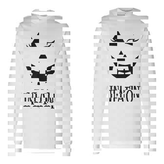 Due To Inflation This Is My Halloween Costume Couples Long Sleeve T-Shirt | Mazezy