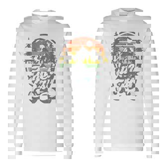 Take It Easy Retro Camping Hiking Camper Outdoor Hiker Long Sleeve T-Shirt | Mazezy