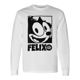 Felix The Cat Portrait Long Sleeve T-Shirt - Thegiftio