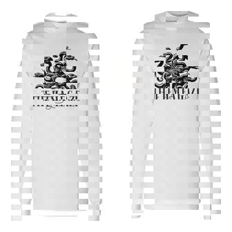 The Female Gaze Greek Goddess Snake Feminist Long Sleeve T-Shirt | Mazezy