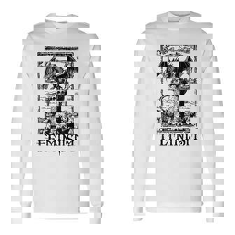 Feminism Dragon Fantasy Long Sleeve T-Shirt | Mazezy