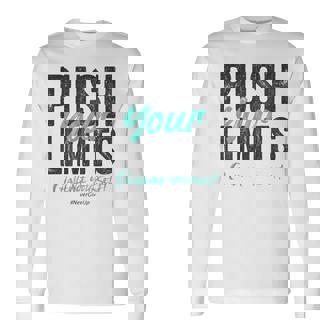 Fitness Quote Y2k Gym Training Back Print Yoga Sport Workout Long Sleeve T-Shirt - Thegiftio