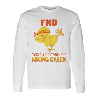 Fnd Awareness Functional Neurological Disorder Awareness Long Sleeve T-Shirt - Thegiftio
