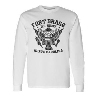 Fort Bragg Us Military Base North Carolina Nc Ft Bragg Long Sleeve T-Shirt | Mazezy