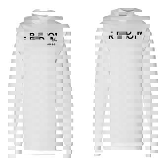 Freedom American Flag Christ Is King Sets You Free Long Sleeve T-Shirt - Thegiftio