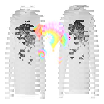 Fun Hot Air Balloon Hippie Tie Dye Ballooning Lt Long Sleeve T-Shirt | Mazezy