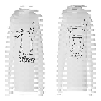 Fueled By Microplastics Cat Long Sleeve T-Shirt | Seseable CA