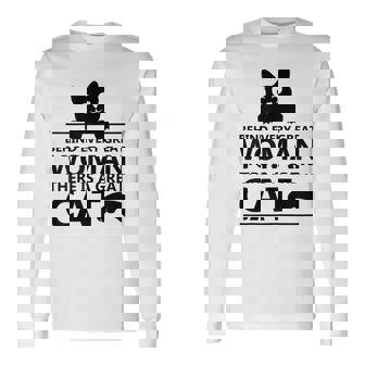 Gatti Dietro Ogni Grande Donna C'è Un Grande Gatto Maglietta a maniche lunghe - Novitaregali