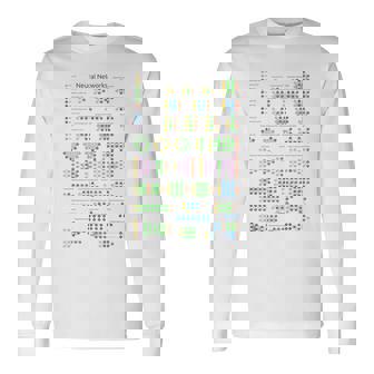Geeky Neural Networks動物園コンピュータプログラマー教師オタク 長袖Tシャツ - Kawaiitshirt