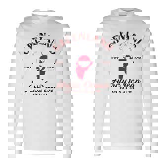 Greenland Map Flag Travel Souvenir Greenlandic Pride Roots Long Sleeve T-Shirt - Monsterry