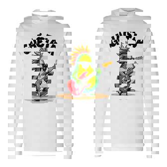 Guactar 面白い アボカド愛好家 食べ物 駄洒落プリント メンズ レディース キッズ 長袖Tシャツ - Kawaiitshirt