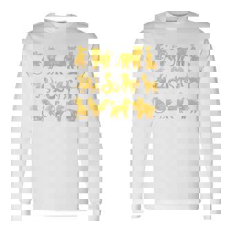 Happy Lunar New Year Animals 12 Chinese Zodiac Signs Order Long Sleeve T-Shirt | Mazezy