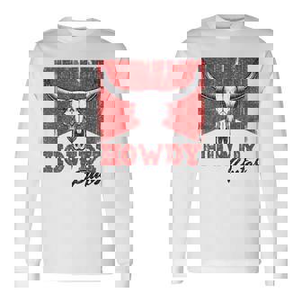 Howdy Putos Cool Retro Western Cowboy Vintage Sayings Long Sleeve T-Shirt | Mazezy