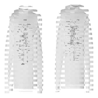 Human Body Anatomy Science Teachers Students Long Sleeve T-Shirt | Mazezy