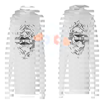 Humour Ambulancieruper-Héros Ambulance Drapeau Français T-shirt à manches longues - Cadeauxyz