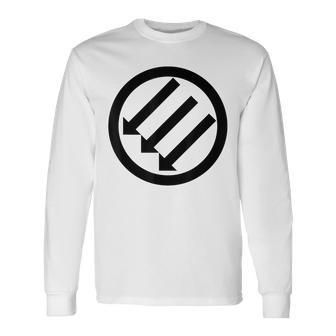 Iron Front The Three Arrows Stand Against Fascism Long Sleeve T-Shirt - Thegiftio UK