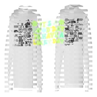 It's A Good Day To Have Luckyt Patrick Day シャムロック アイリッシュ 長袖Tシャツ - Kawaiitshirt