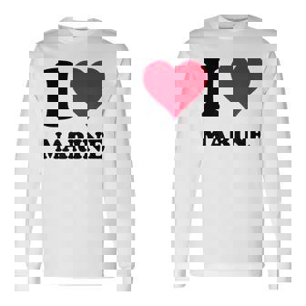 J'aime La Marine T-shirt à manches longues - Cadeauxyz