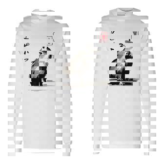 Kawaii Capybara Anime Japanese Streetwear Capybara Long Sleeve T-Shirt - Thegiftio