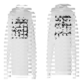 Kenko カメラひとことシリーズ 「今日は絶対に手ブレしない。」【黒文字・背面デザイン】 長袖Tシャツ - Kawaiitshirt