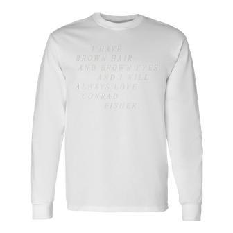 L'été Où Jeuis Devenue Jolie J'aime Toujours Conrad Fisher T-shirt à manches longues - Cadeauxyz